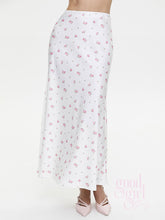 Veera Floral Satin Maxi Skirt